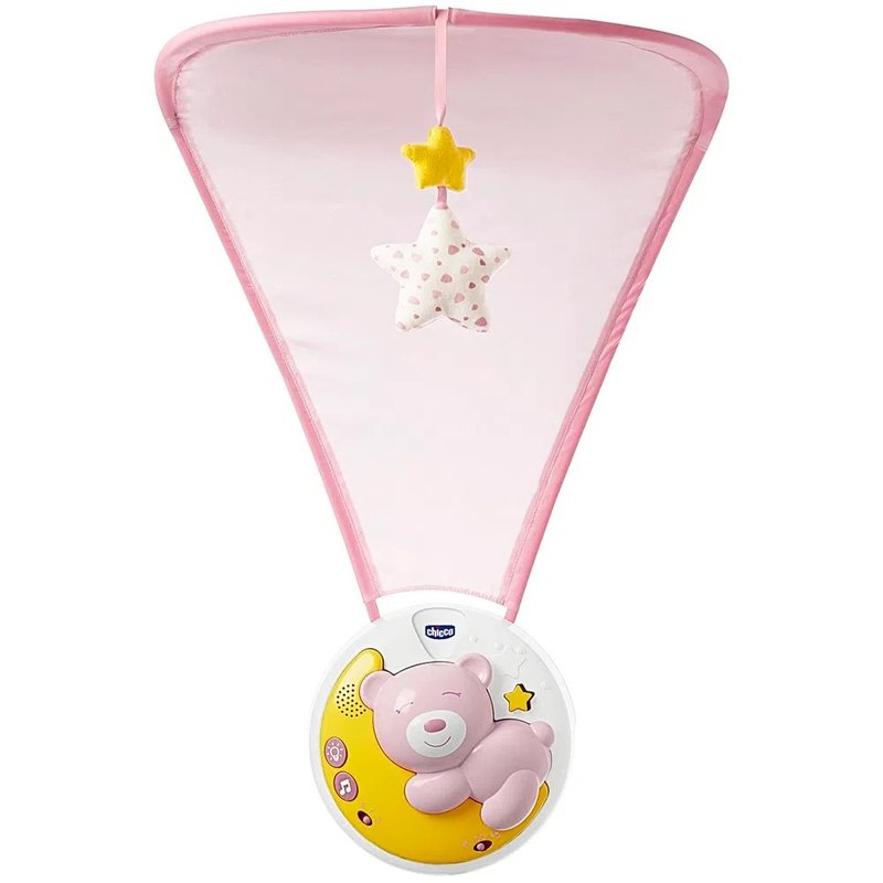 ch9067 a mobile projetor musical next2moon 3 em 1 rosa 0m chicco