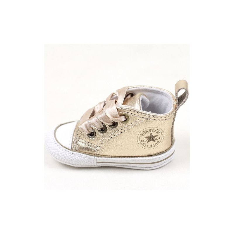 Tênis Converse All Star Chuck Taylor My First All Star Laces Ouro
