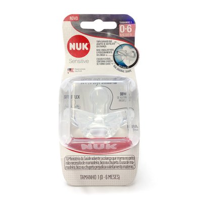 chupeta nuk sensitive 100 silicone 0 6 neutro 01