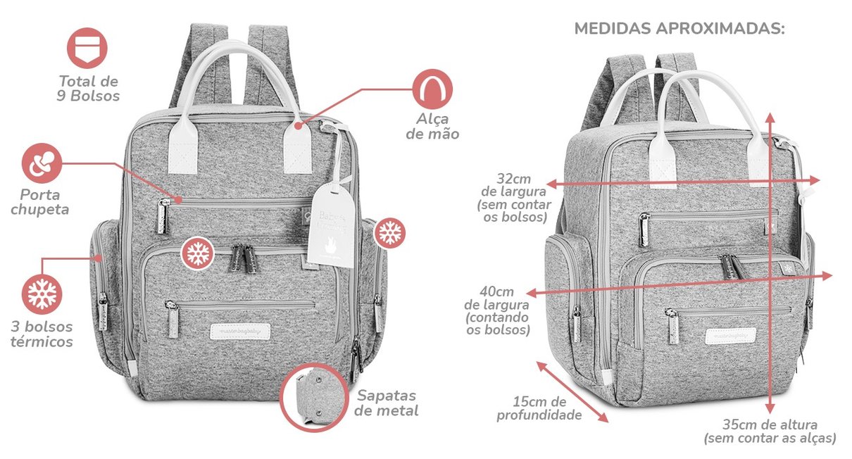 Mochila Masterbag Baby Urban Safari Descrio