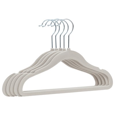 cabide aveludado bege 01