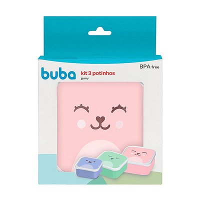 kit 3 ptinhos buba gumy rosa verde azul 01
