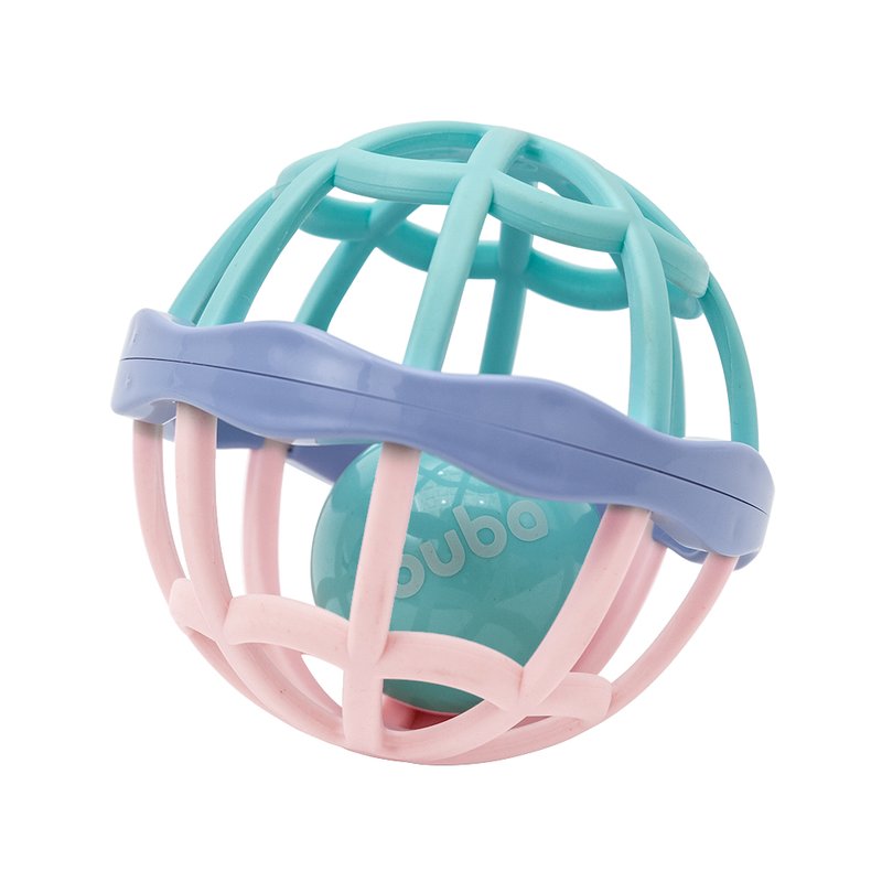Chocalho Buba Baby Ball Cute Colors Rosa
