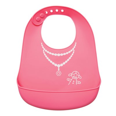 babador de silicone buba gumy com pega migalhas pink 01