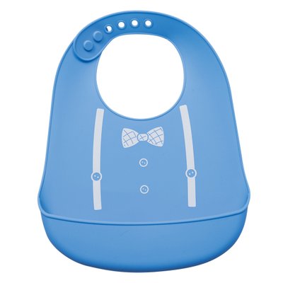 babador de silicone buba gumy com pega migalhas blue 04