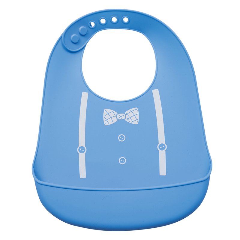 babador de silicone buba gumy com pega migalhas blue 04