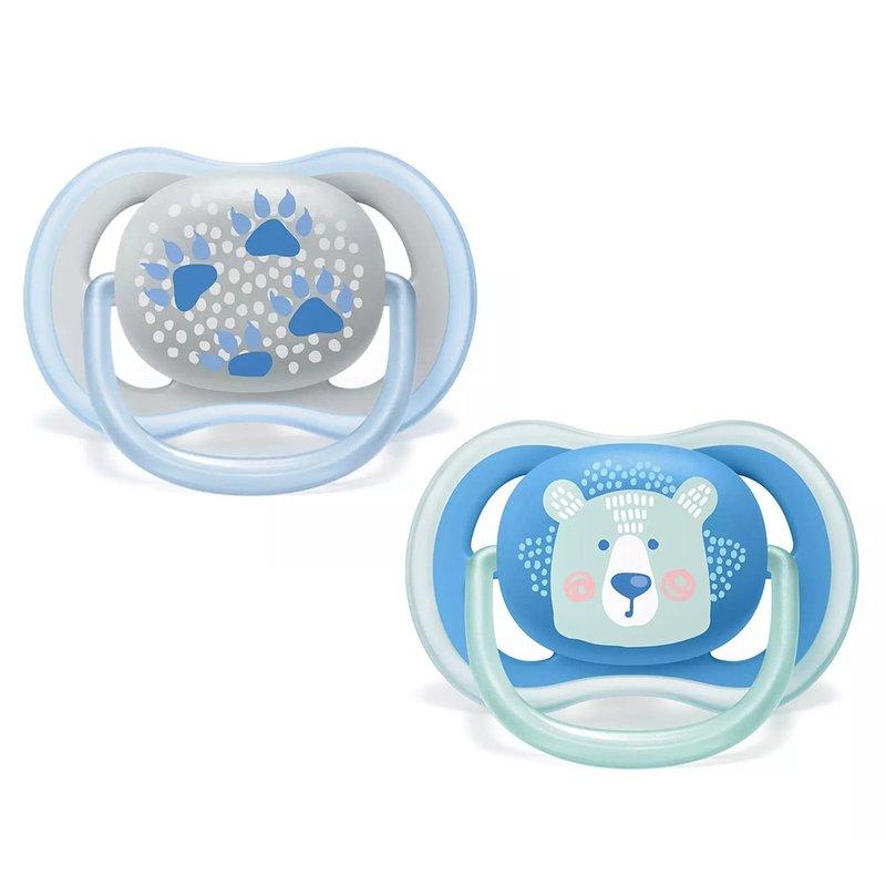 chupeta philips avent ultra air embalagem dupla tamanho 2 6 18m urso 01