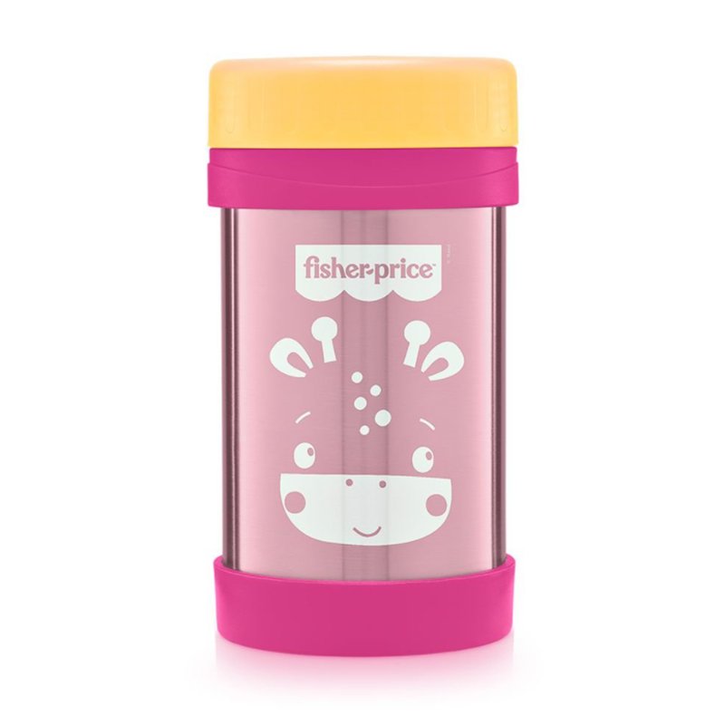 Pote Térmico Aço Inox Hot & Cold Fisher Price Rosa
