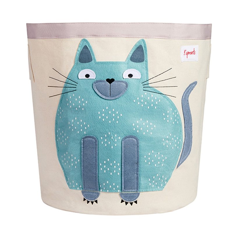 cesto organizador redondo 3 sprouts gato