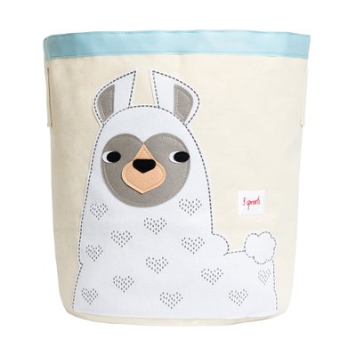 cesto organizador redondo 3 sprouts lhama 01