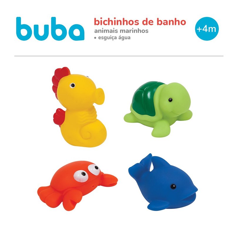 bichinhos de banho buba animais marinhos 01