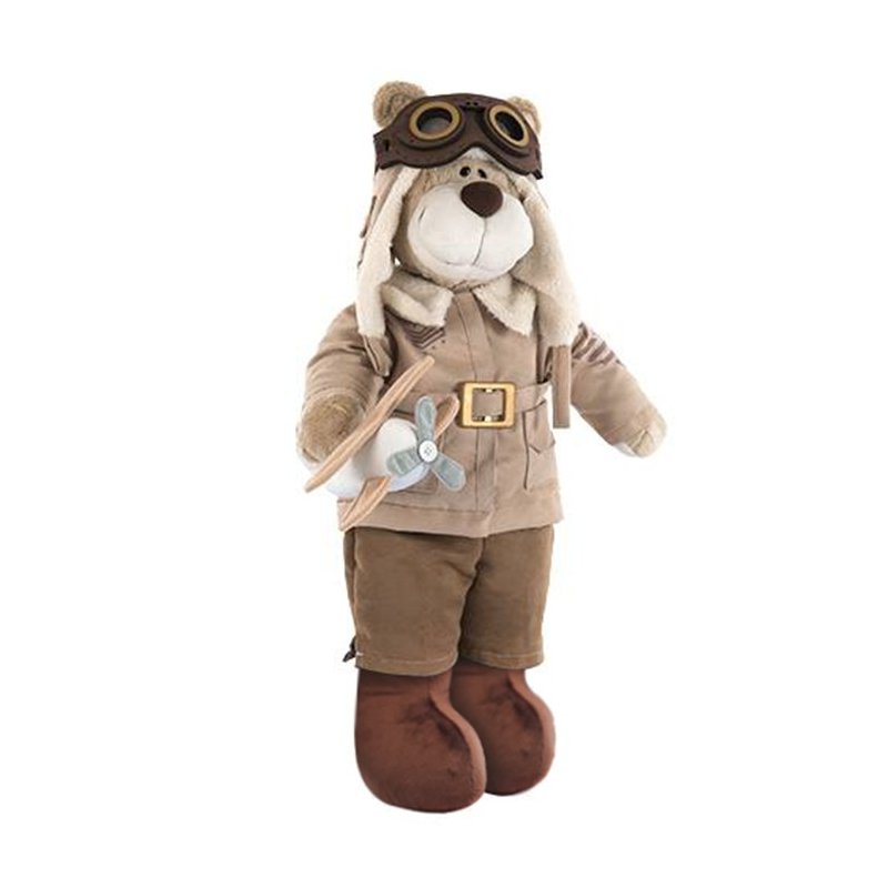 urso de pelucia bochecha aviador antigo 3 1