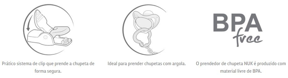 descricao prendedor chupeta coracao