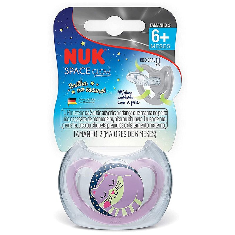 chupeta nuk space glow brilha no escuro 6m tamanho 2 roxo 01