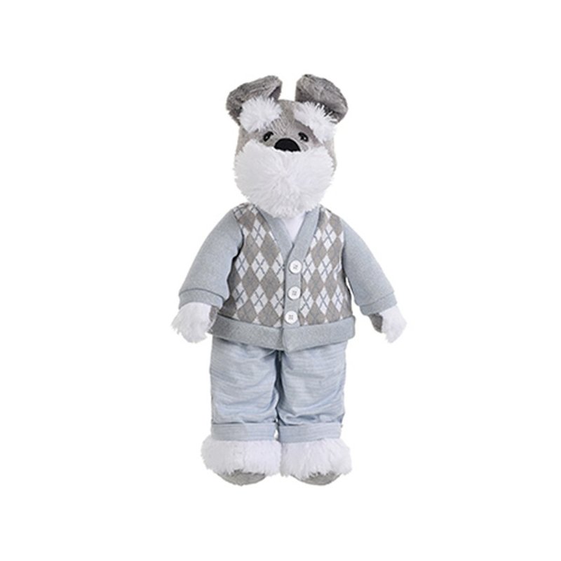 cachorro de pelucia silvia polito schnauzer encanto enxovais