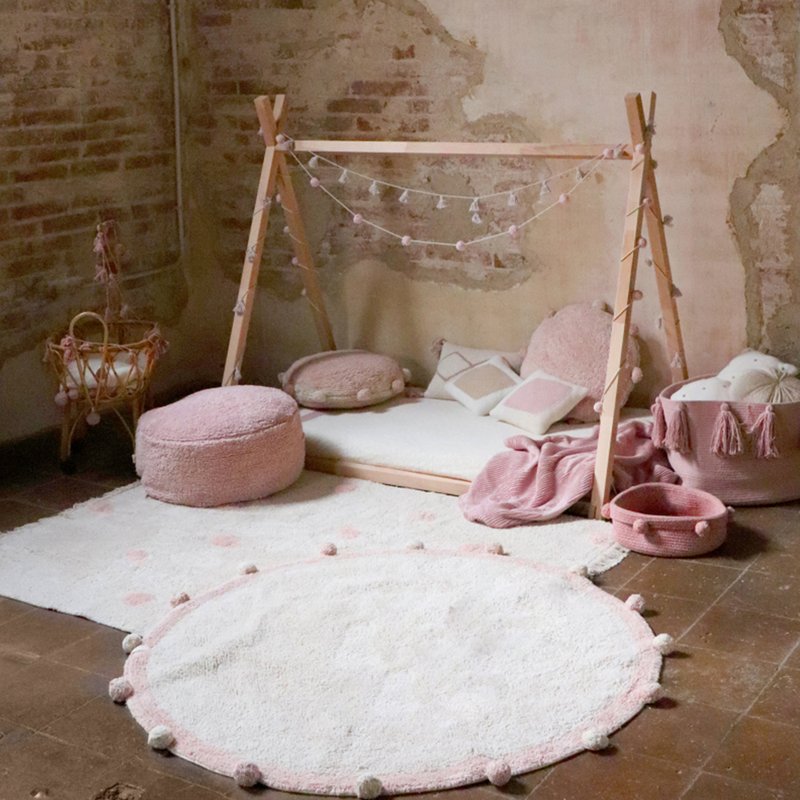 tapete lorena canals topos hippy vintage nude 120x160cm encanto enxovais 04