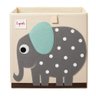 cesto organizador 3 sprouts quadrado encanto enxovais elefante