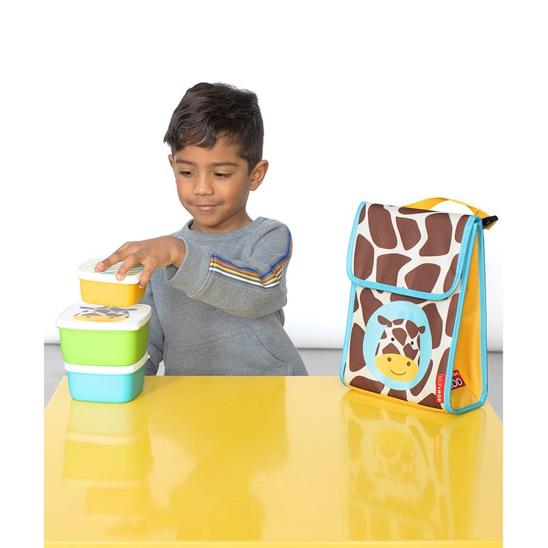 lancheira termica infantil zoo skip hop encanto enxovais girafa 04