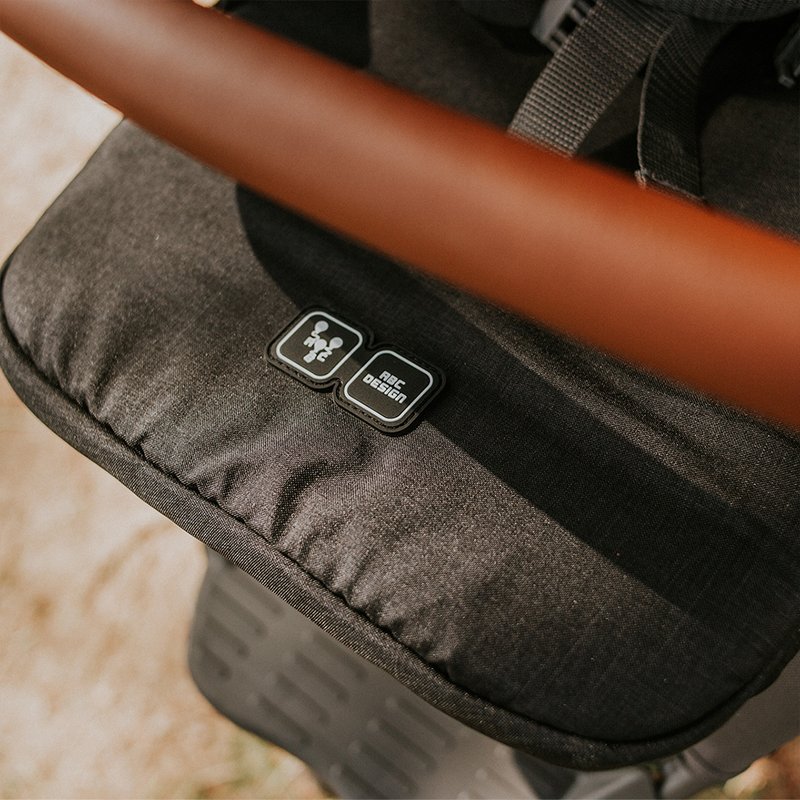 Tecido Carrinho de Bebê ABC Design Treviso 3 Woven Black