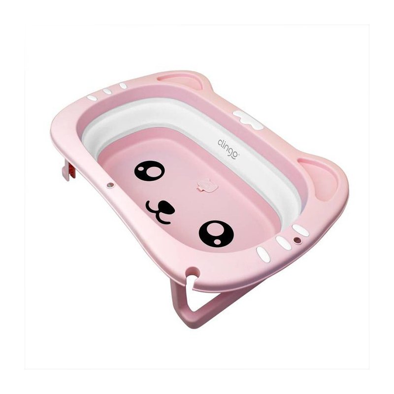 banheira portatil e dobravel clingo rosa 01