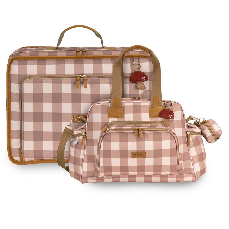 kit mala maternidade vintage bolsa maternidade everyday masterbag baby cogumelo