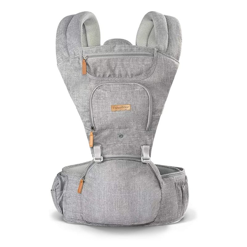 canguru para bebe fisher price hipseat 0 ate 15kg cinza 01