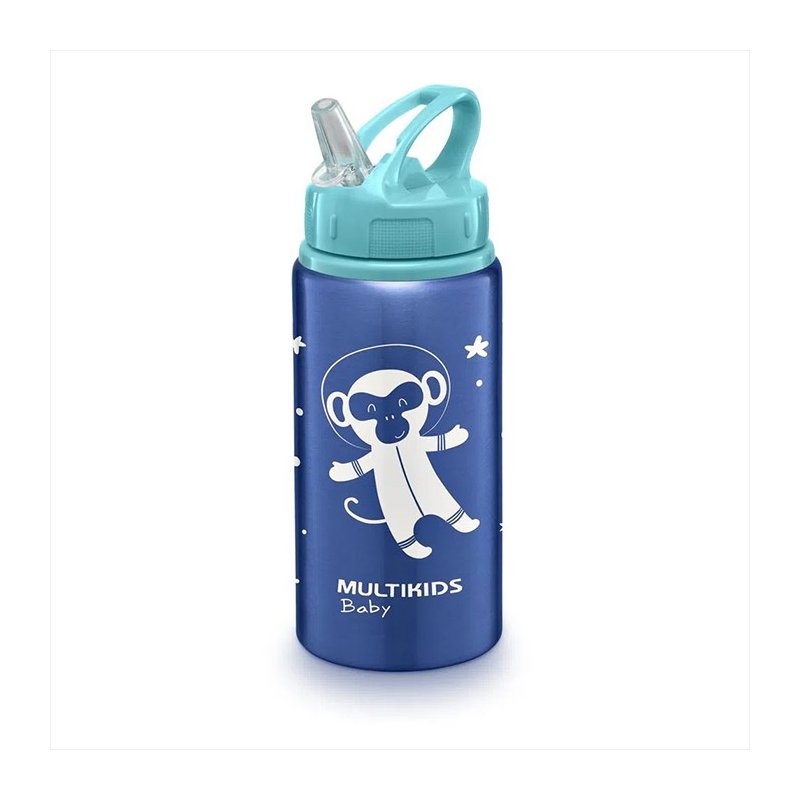garrafinha de aluminiomultikids baby com canudo refresh azul 01