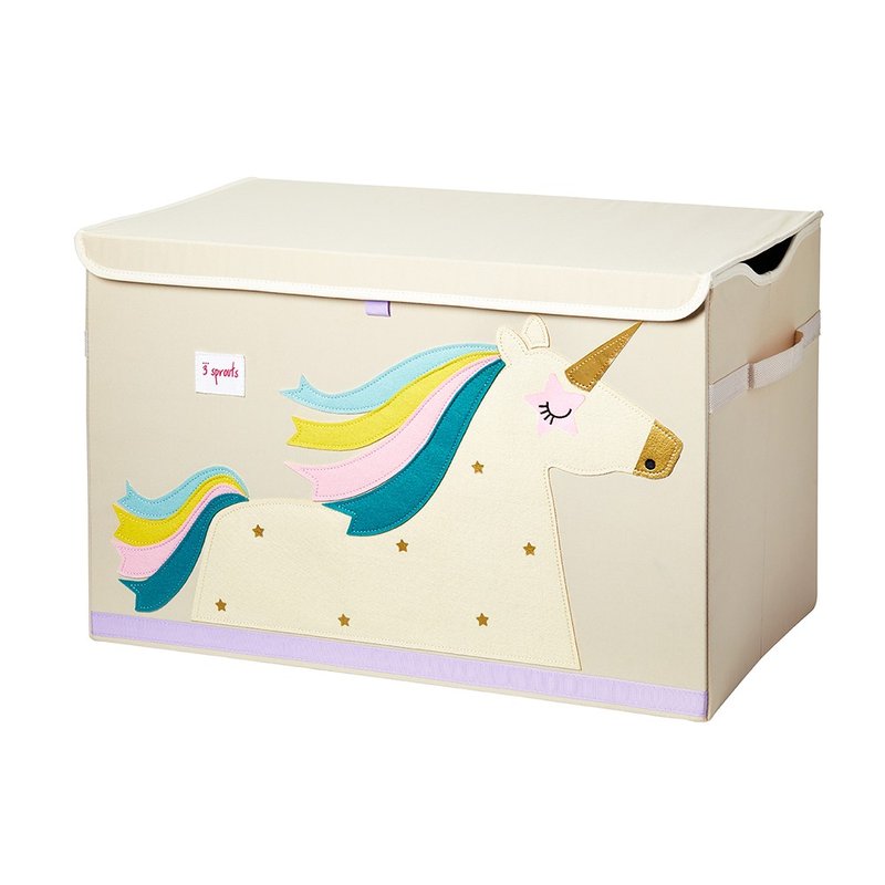 cesto organizador 3 sprouts retangular unicornio 01