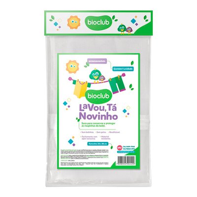 sacos para lavar roupa bioclub lavou ta novinho 40 x 33cm 01