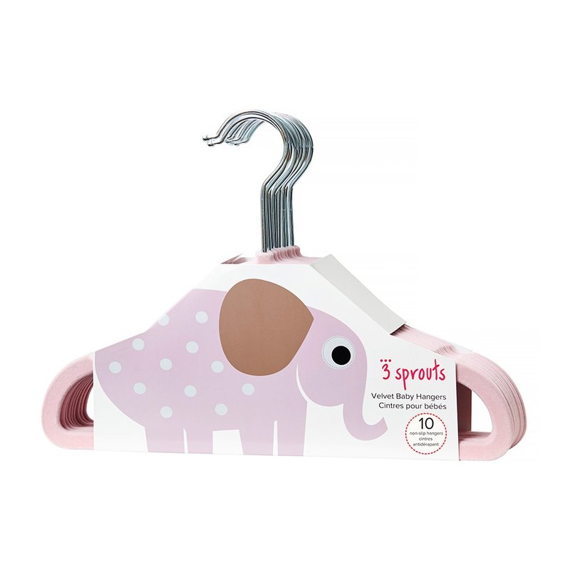 set de cabides 3 sprouts 10 unidades veludo 02