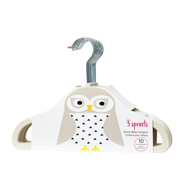 set de cabides 3 sprouts 10 unidades veludo 03