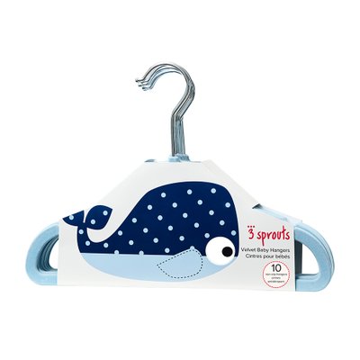 set de cabides 3 sprouts 10 unidades veludo 04