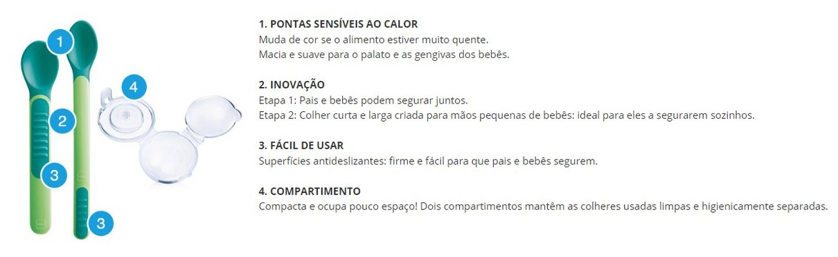 detalhes colher termossensivel