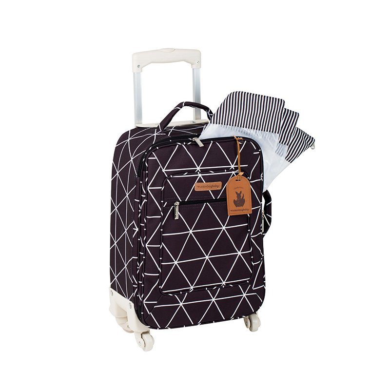 mala de rodinhas masterbagbaby manhattan preta