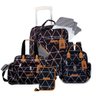 kit mala bolsa mochila porta carteira vacinacao masterbag baby manhattan preta 03