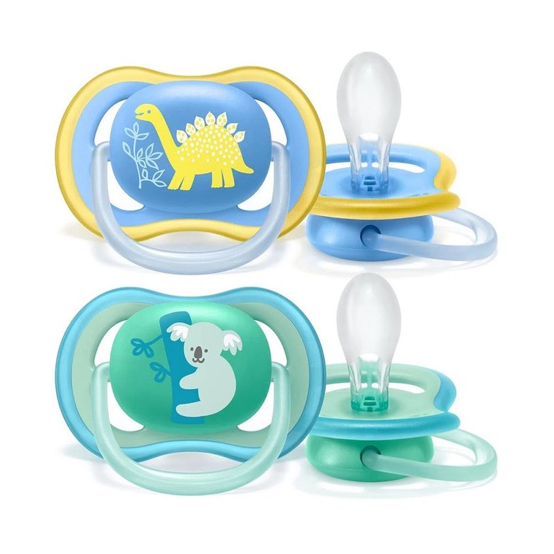 chupeta philips avent ultra air 18m tamanho 2 embalagem dupla dino e coala 01