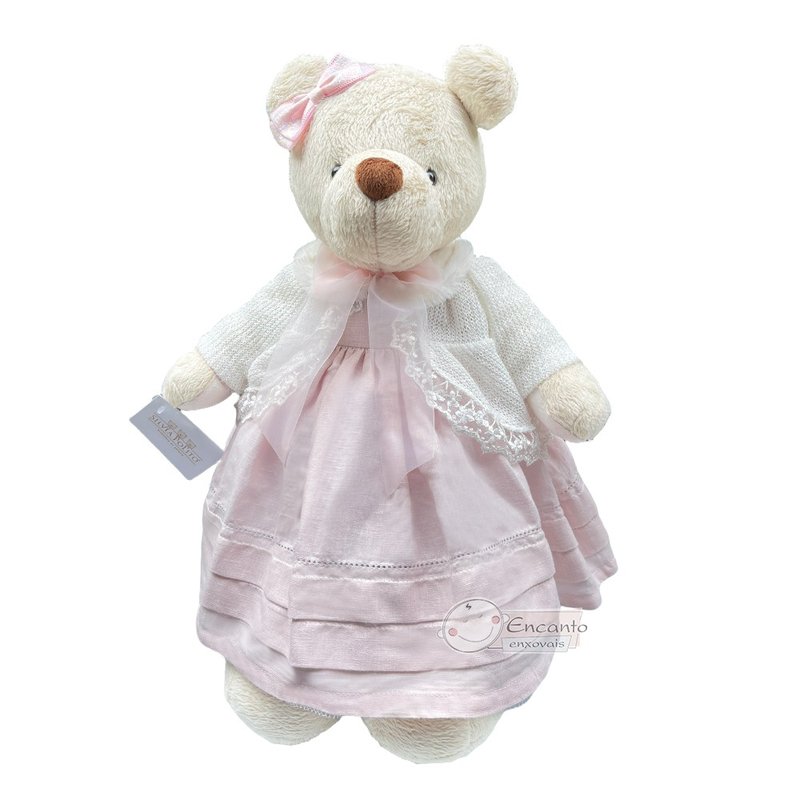 ursa de pelucia kikinha delicate rosa 01
