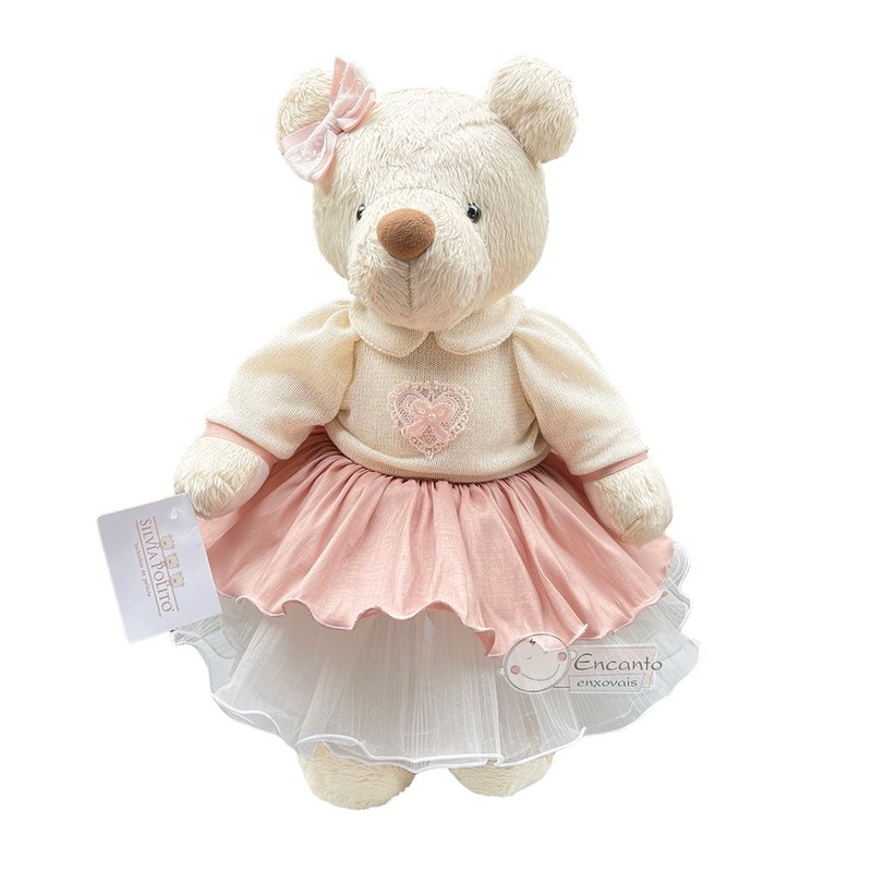 ursa de pelucia kikinha honey bege 01