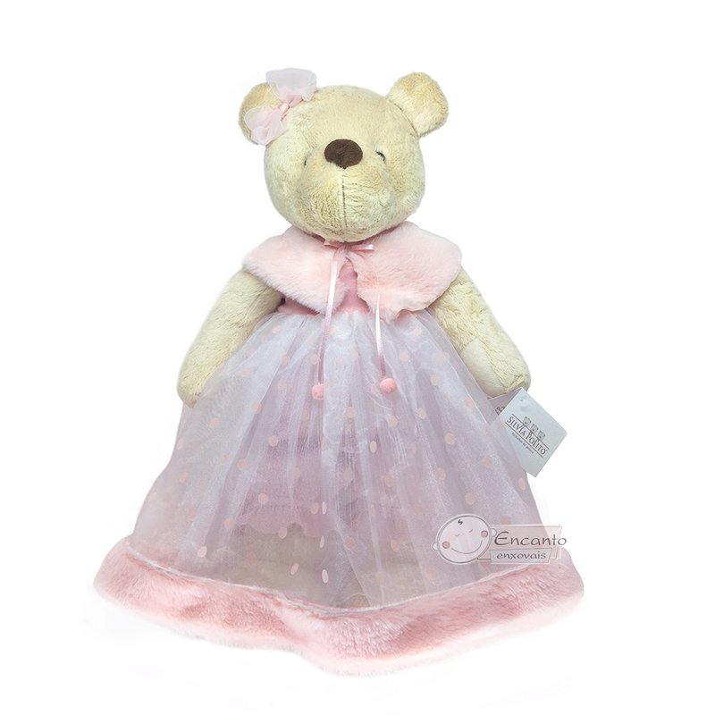 ursa de pelucia silvia polito kikinha delicate poa