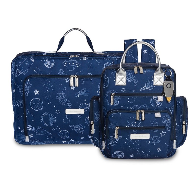 kit mala maternidade vintage mochila maternidade urban masterbag baby astronauta