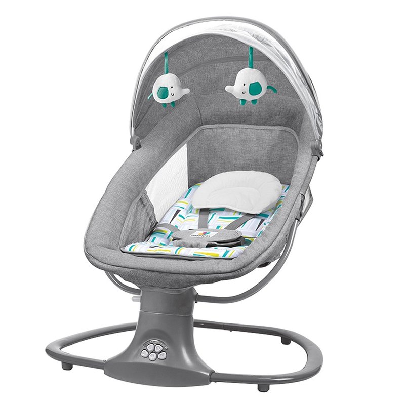 cadeira de descanso mastela multifuncional techno 3 em 1 automatica verde e amarelo 01