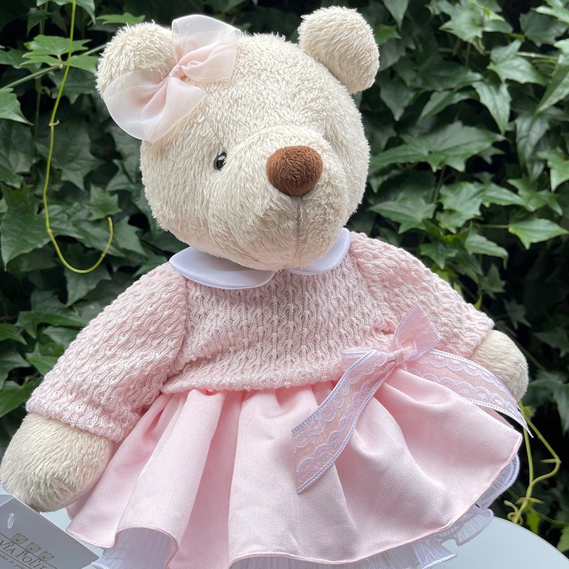 ursa de pelucia silvia polito kikinha honey rosa 002