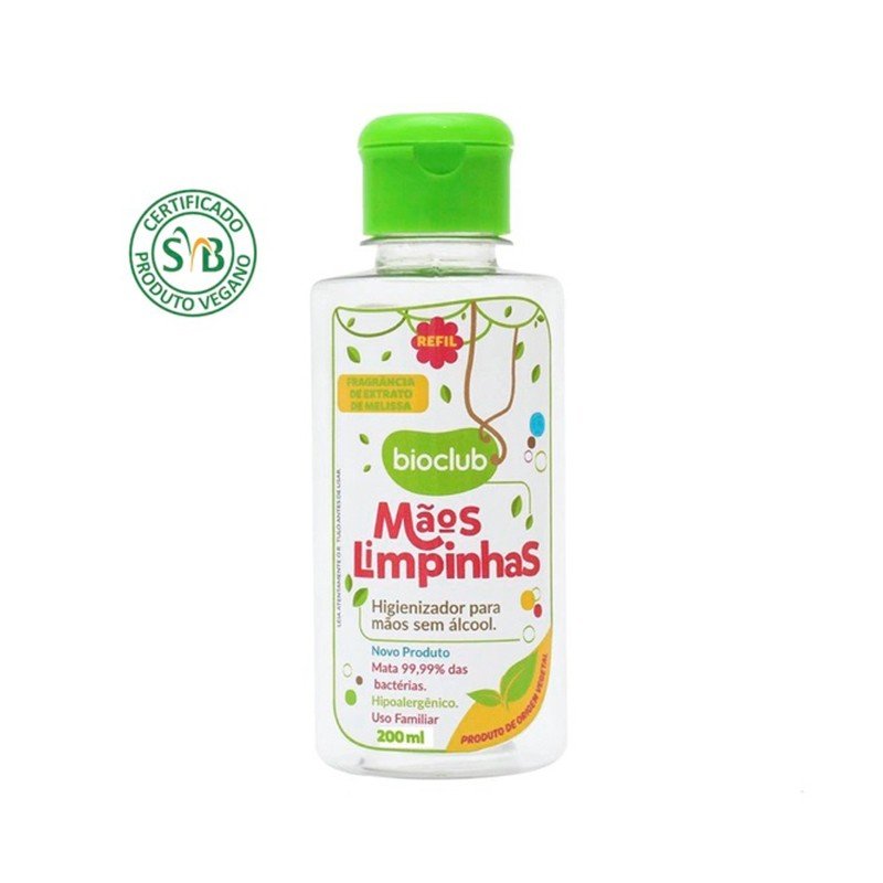 efil maos limpinhas bioclub higienizador organico 200ml unico 01