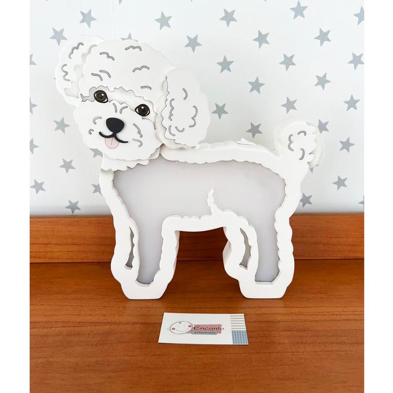 luminaria de mesa com led rh baby e kids sem fio poodle 01