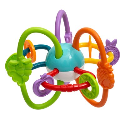 brinquedo buba chocalho e mordedor fruit ball 3m 01