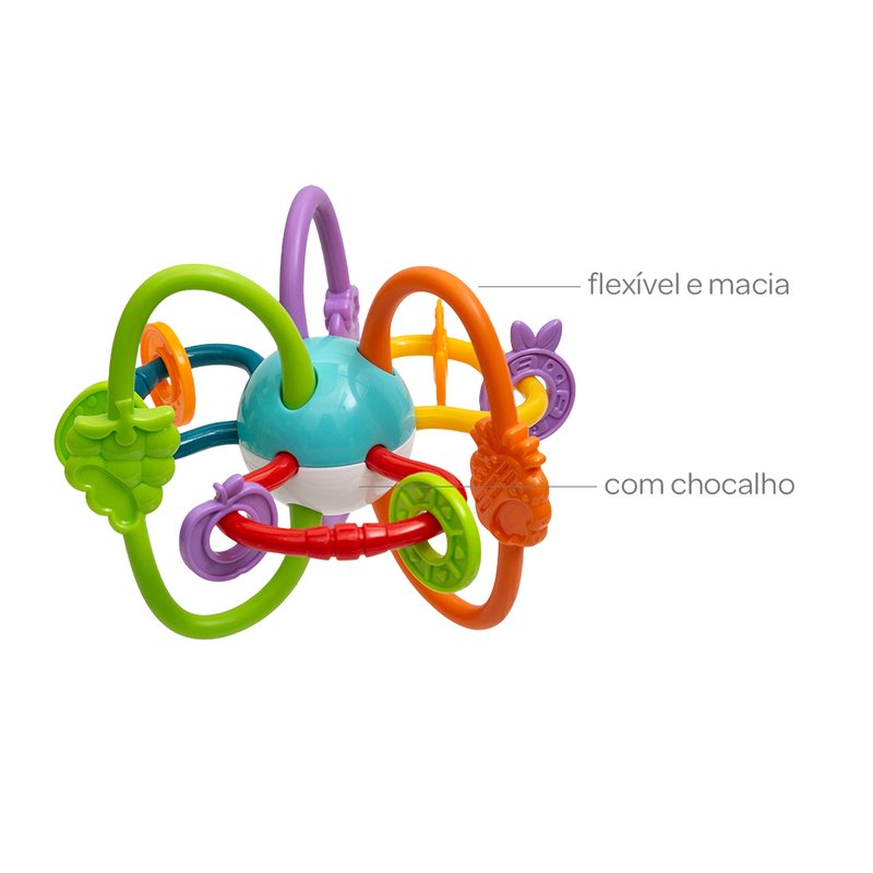brinquedo buba chocalho e mordedor fruit ball 3m 02
