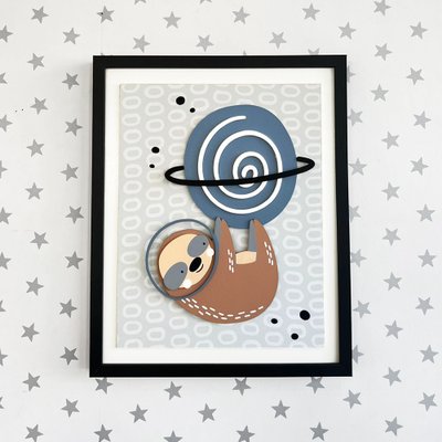 quadro decorativo para quarto infantil coracao de mae espaco astronauta 01