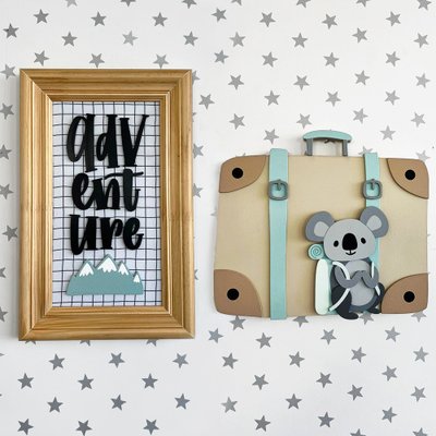 kit 2 quadros decorativos para quarto infantil coracao de mae mapa 01