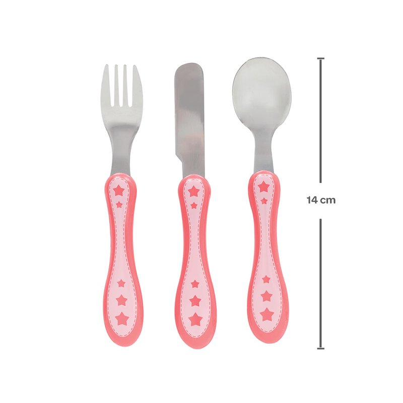 kit talher buba aco inoxidavel 6m estrelinha rosa 02