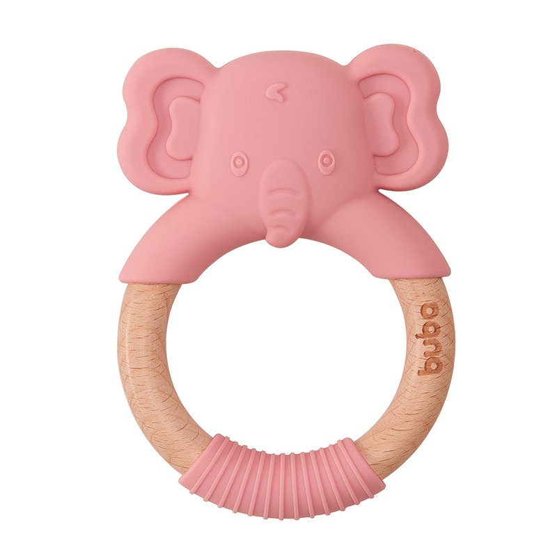 04 mordedor buba em silicone e bambu texturizado 4m elefante azul